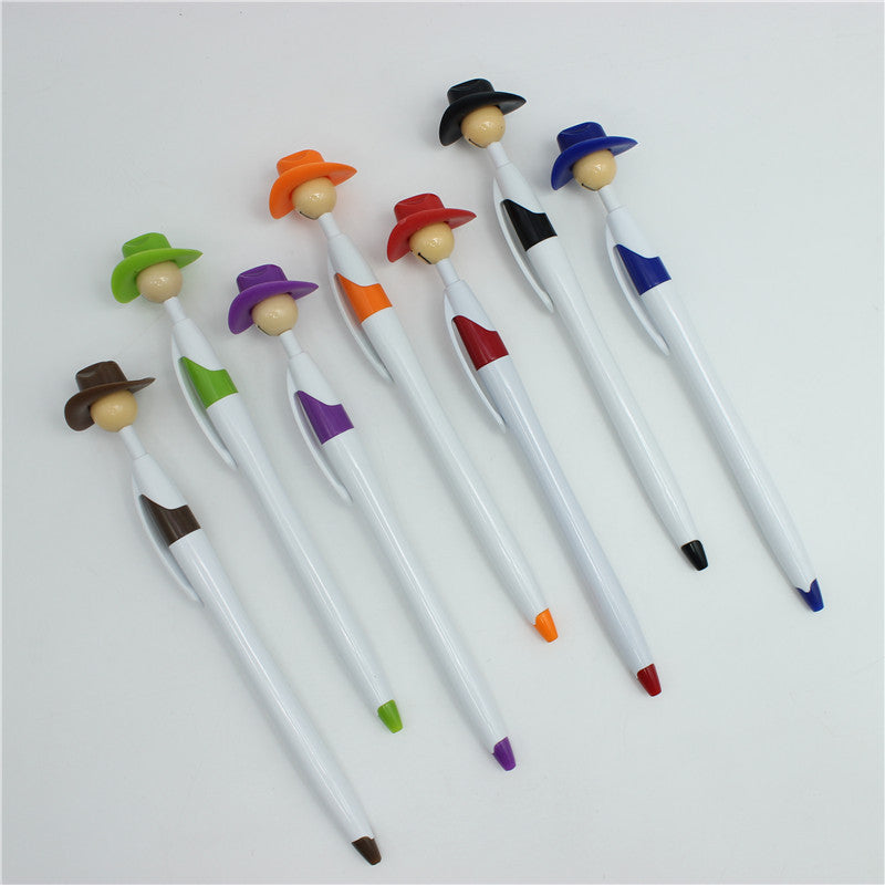 Wholesale Creative Cowboy Hat Cute Black Ink Ballpoint Pen